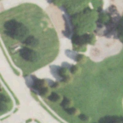 Aerial photo of Park & Splash Pad