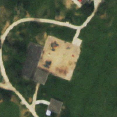 Aerial photo of Park View Community Pool and Park