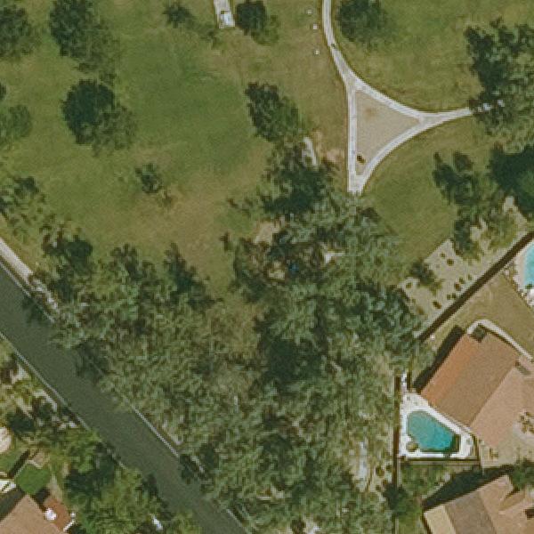 Aerial view of Park Village Park