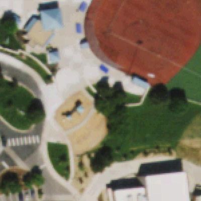 Aerial photo of Parker Recreation Center Playground