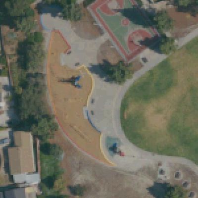 Aerial view of Parkside Park