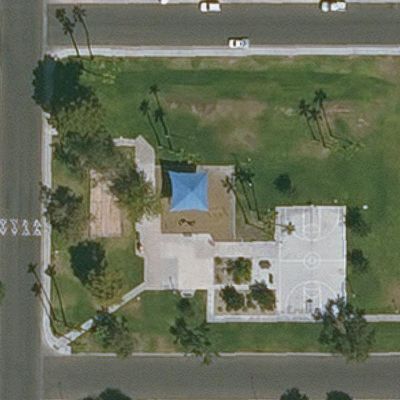 Aerial view of Parque de Paz