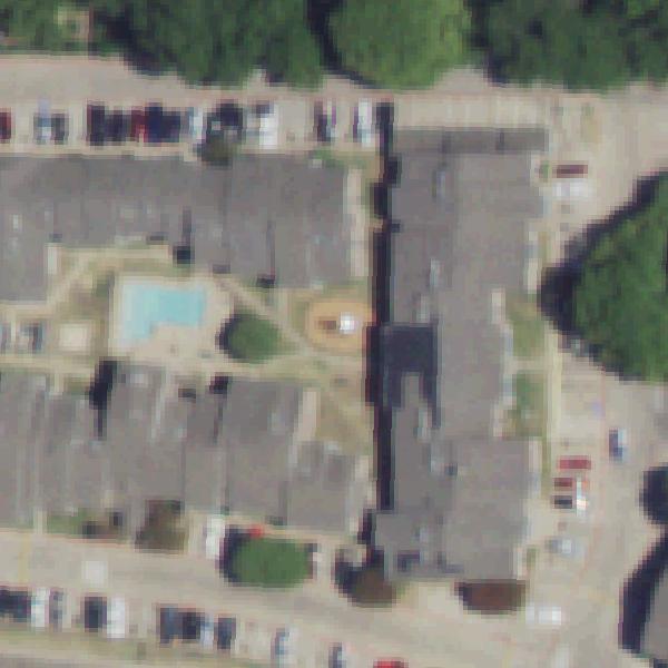 Aerial view of Parquesito infantil Bella Vista Creek