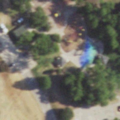 Aerial view of Parr Park Playground Pavilion
