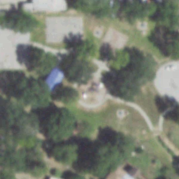 Aerial photo of Pasadena Highlands Park playground