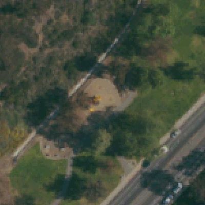 Aerial view of Paseo Del Rey Park