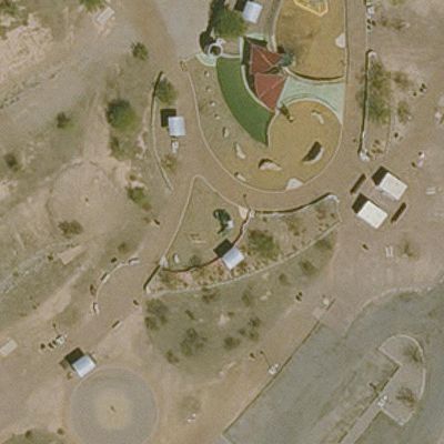Aerial view of Paseo Vista Park Playground