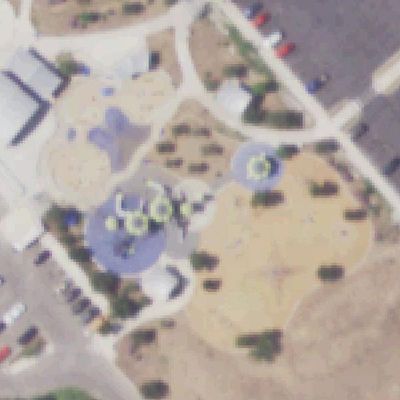 Aerial photo of Pearsall Park