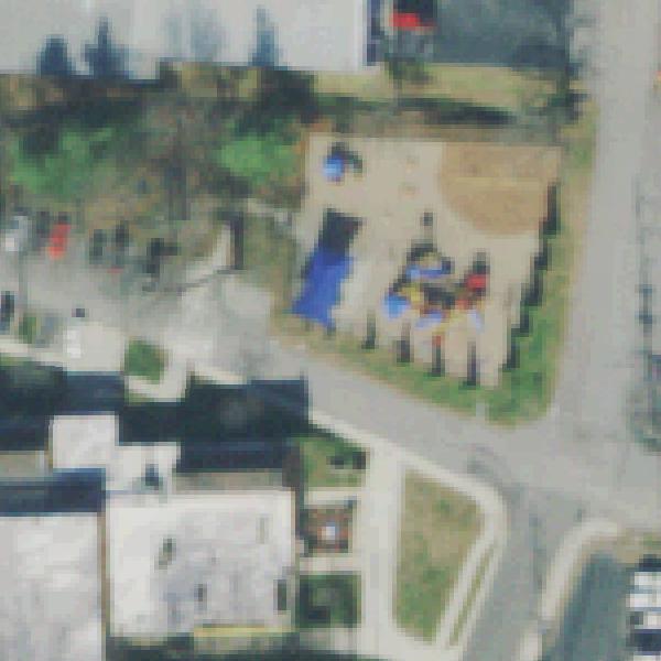 Aerial photo of Peay Park Playground