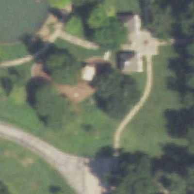 Aerial photo of Pecan Park central playground