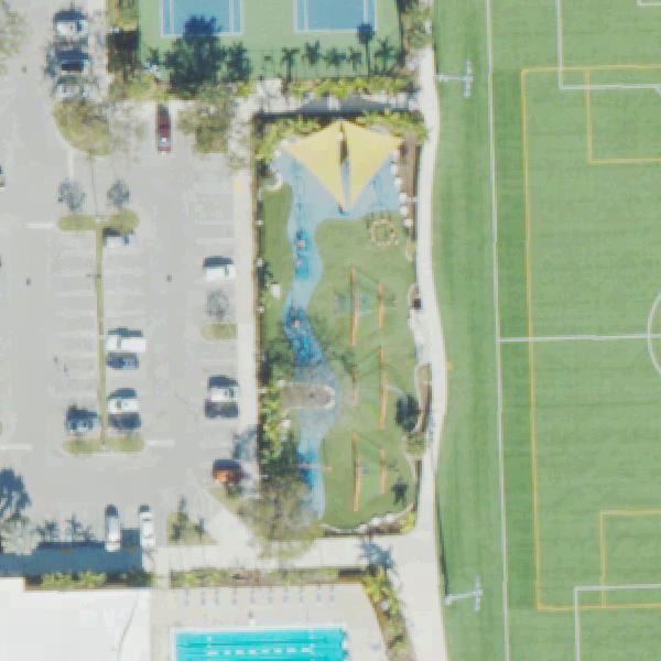 Aerial view of Peter Bluesten Park