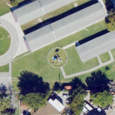 Aerial view of Philip Schonberger Memorial Playground