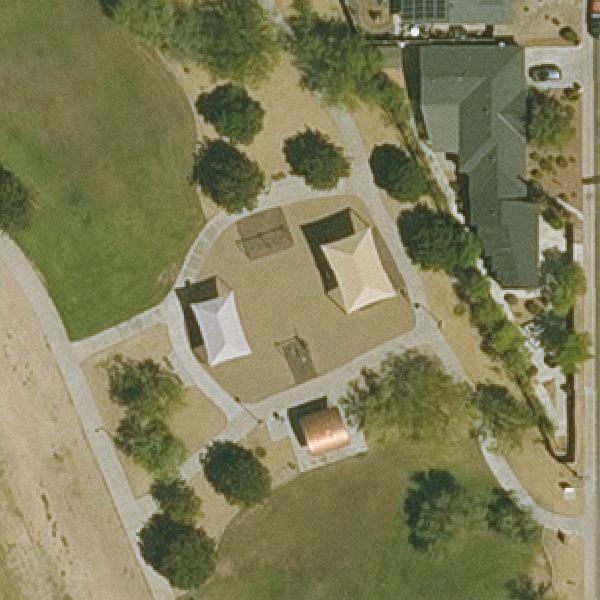 Aerial view of Phoenix Indian Bend Wash Park