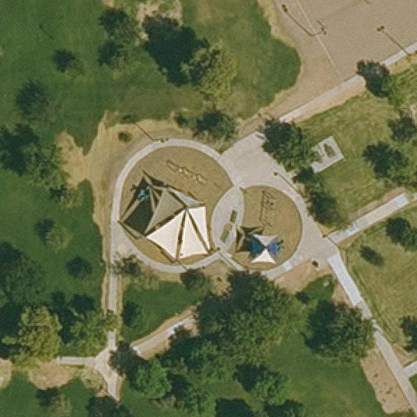 Aerial view of Pierce Park