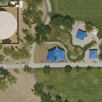 Aerial view of Pima Park