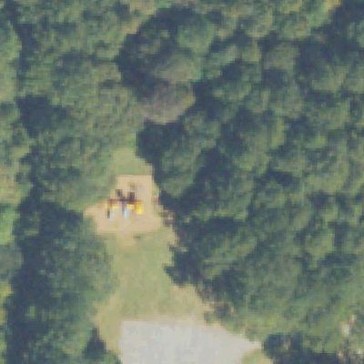 Aerial view of Pine Circle Park