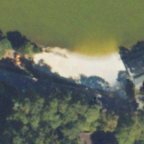 Aerial view of Pine Lake Beach