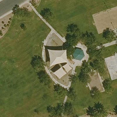Aerial view of Pinelake Park Playground
