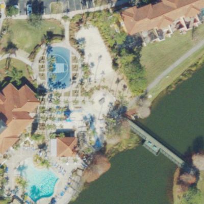 Aerial view of Ping pong table