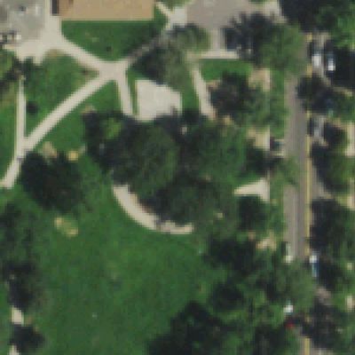 Aerial photo of Platt Park