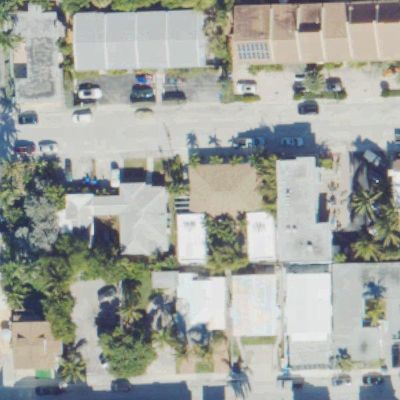 Aerial view of Playa. Hollywood