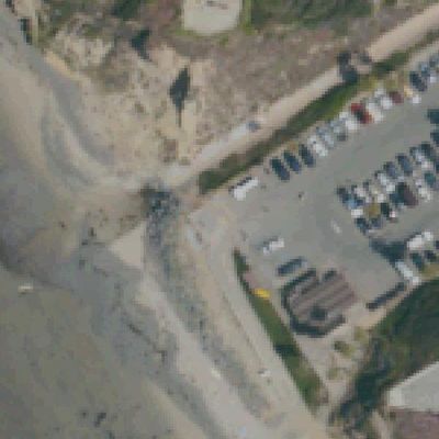 Aerial view of Playa la joya
