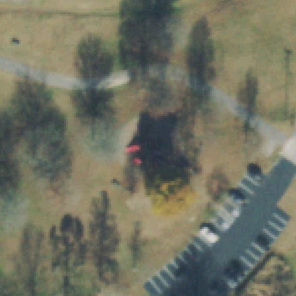 Aerial photo of Playground - AKA 'Red park'