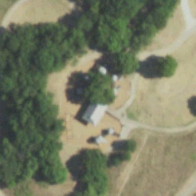 Aerial view of Playground and Shade Shelter