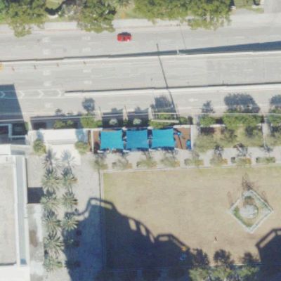 Aerial view of Playground at Gateway Park