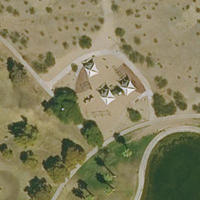Aerial view of Playground at Granada Park