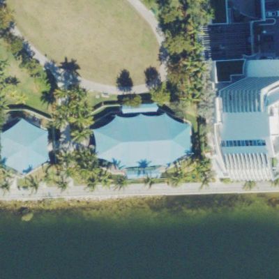 Aerial view of Playground at Peace Park