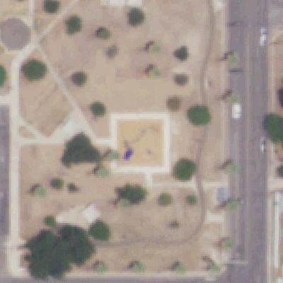 Aerial photo of Playground at Pittman-Sullivan Park