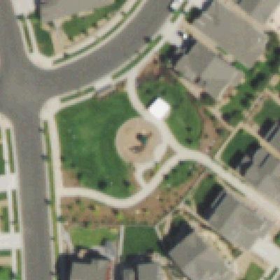 Aerial photo of Playground at Prospect and Miners