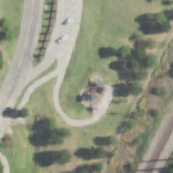 Aerial view of Playground at Rochelle and Northgate
