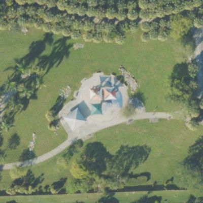 Aerial view of Playground at Rock Ridge Park