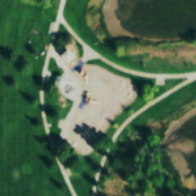 Aerial photo of Playground at Viele Park