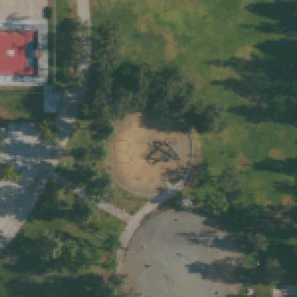 Aerial view of Playground