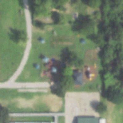 Aerial view of Playground