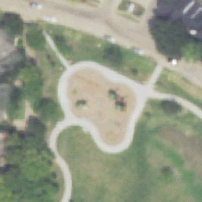 Aerial view of Playground