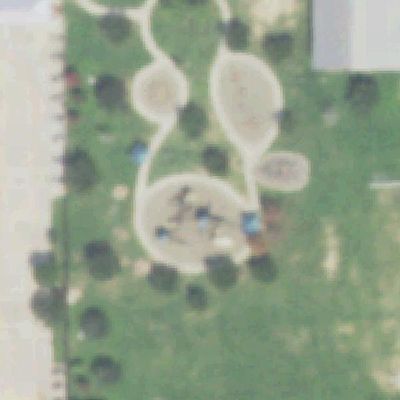 Aerial view of Playground