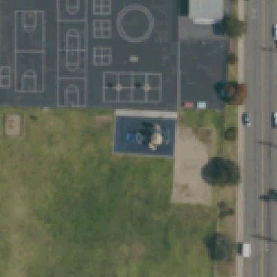 Aerial view of Playground