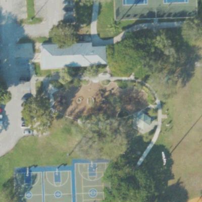 Aerial view of Playground