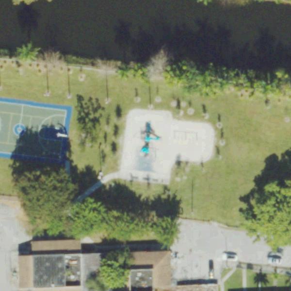 Aerial view of Playground