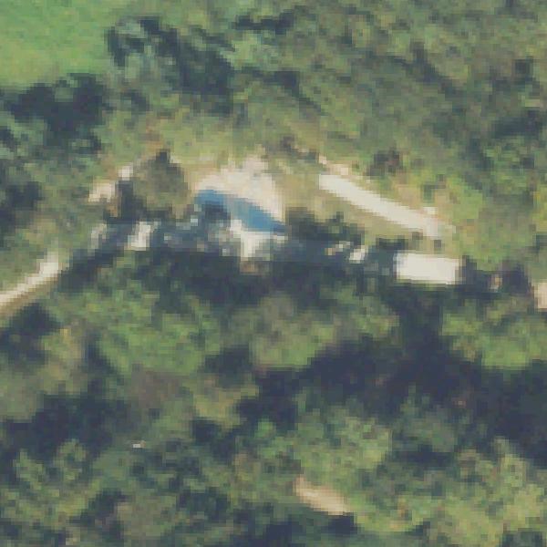 Aerial view of Playground on trail