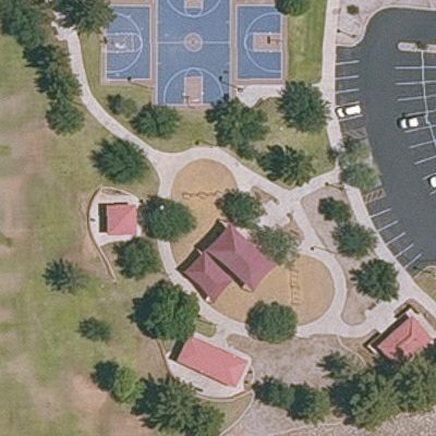 Aerial view of Playground