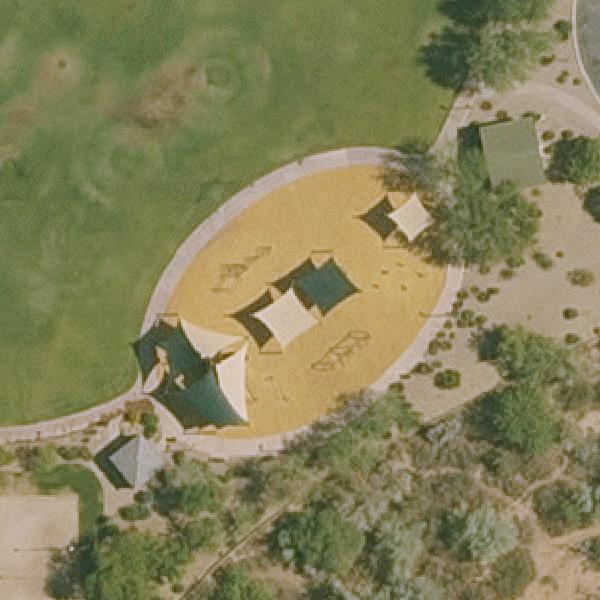 Aerial view of Playground