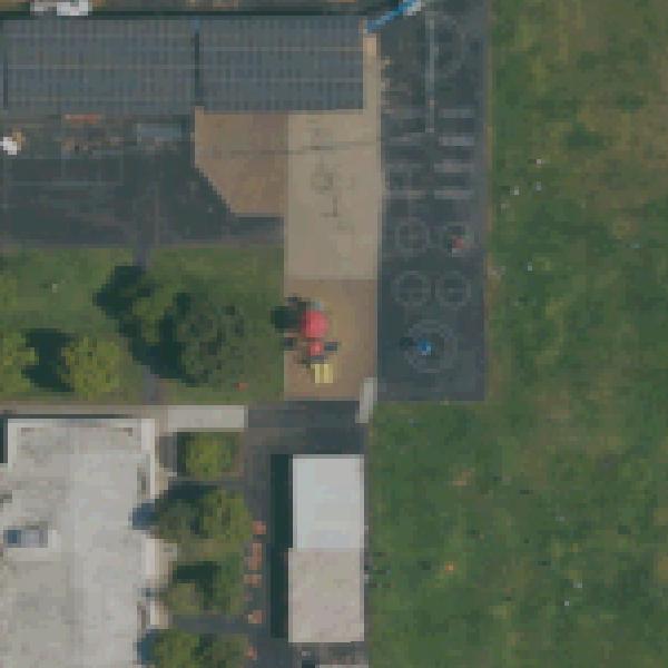 Aerial view of Playground