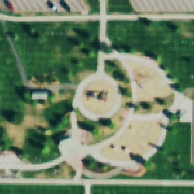 Aerial photo of Playground