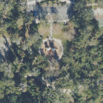 Aerial view of Plumosa Oaks Park