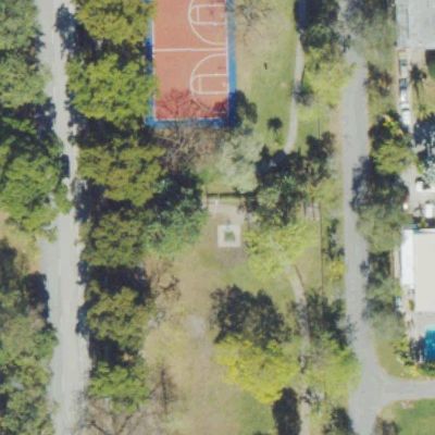 Aerial view of Poinciana Park